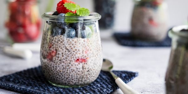 verre de graines de chia